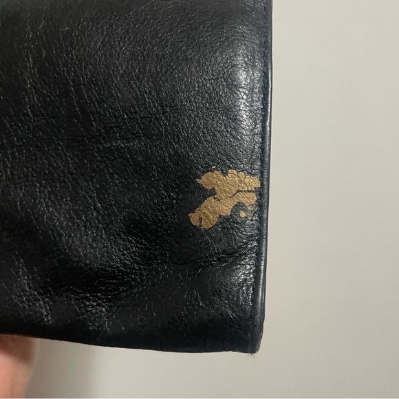 Christopher Kon Black Leather Bag Purse - Picture 7 of 8